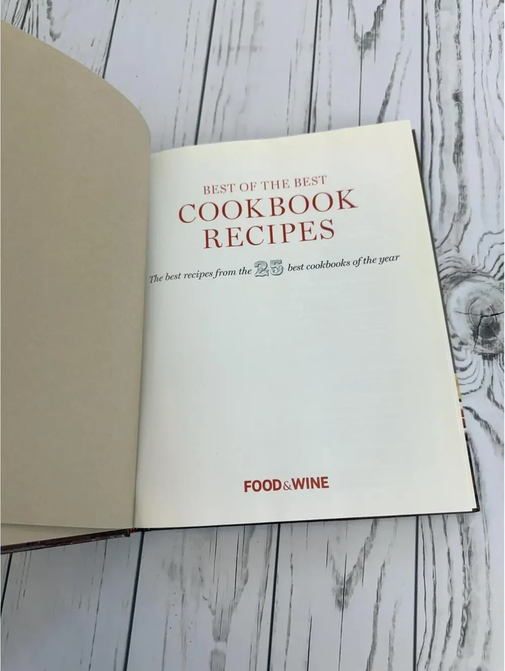 Food & Wine Best of the Best Cookbook Recipes Vol. 13 Hardcover